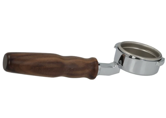 The CoffeeGenius Expobar Bottomless Portafilters - Wooden Handle