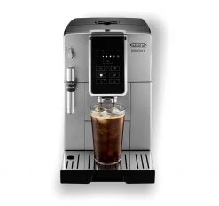 Genius Coffee N' Espresso Equipment DELONGHI DINAMICA SILVER WITH ADVANCED FROTHER ESPRESSO MACHINE ECAM35025SB