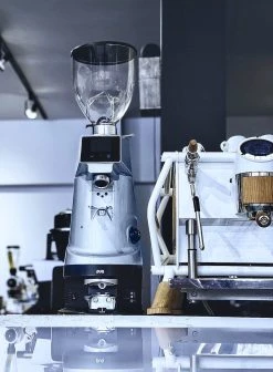 Genius Coffee N' Espresso Equipment PUQPRESS M4 WHITE GEN 5 FIORENZATO & SANREMO UNDERGRINDER