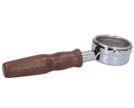 The CoffeeGenius Expobar Bottomless Portafilters - Wooden Handle